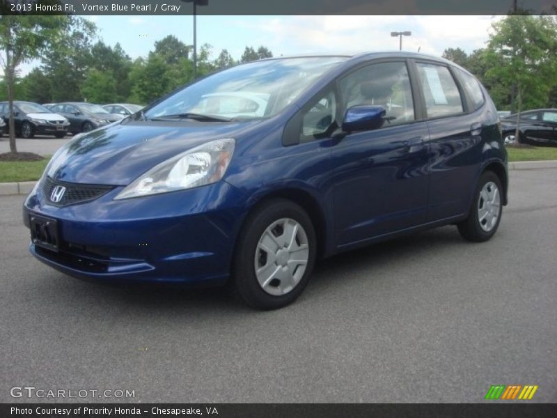 Vortex Blue Pearl / Gray 2013 Honda Fit