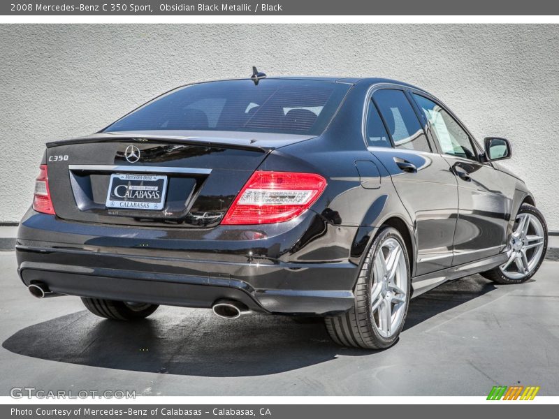 Obsidian Black Metallic / Black 2008 Mercedes-Benz C 350 Sport