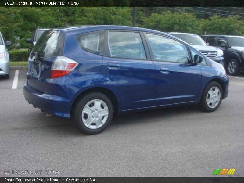 Vortex Blue Pearl / Gray 2013 Honda Fit