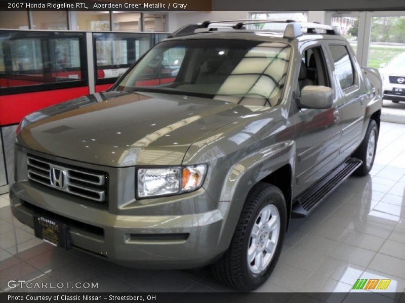 Aberdeen Green Metallic / Gray 2007 Honda Ridgeline RTL