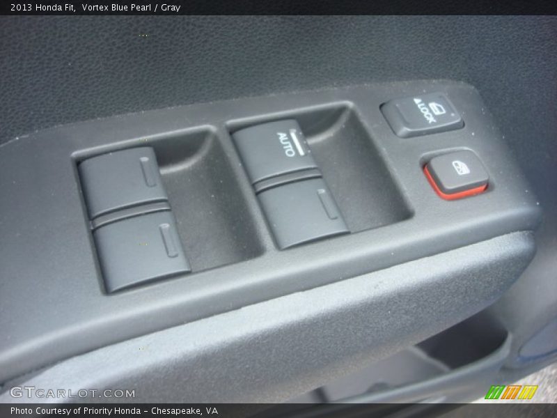 Vortex Blue Pearl / Gray 2013 Honda Fit