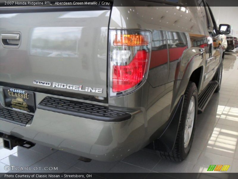 Aberdeen Green Metallic / Gray 2007 Honda Ridgeline RTL