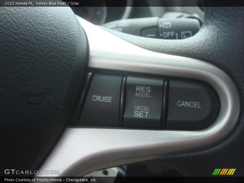 Vortex Blue Pearl / Gray 2013 Honda Fit