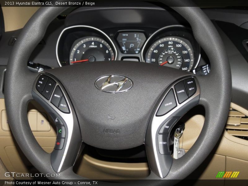 Desert Bronze / Beige 2013 Hyundai Elantra GLS