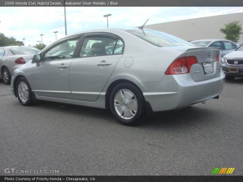 Alabaster Silver Metallic / Blue 2006 Honda Civic Hybrid Sedan