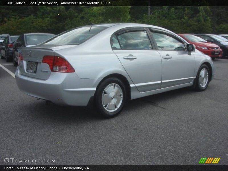Alabaster Silver Metallic / Blue 2006 Honda Civic Hybrid Sedan