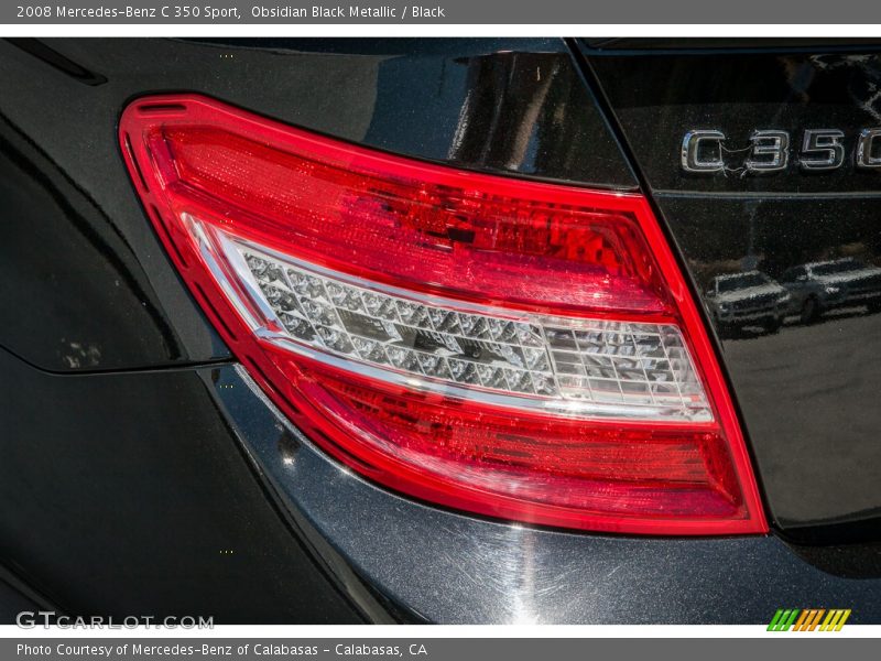 Obsidian Black Metallic / Black 2008 Mercedes-Benz C 350 Sport