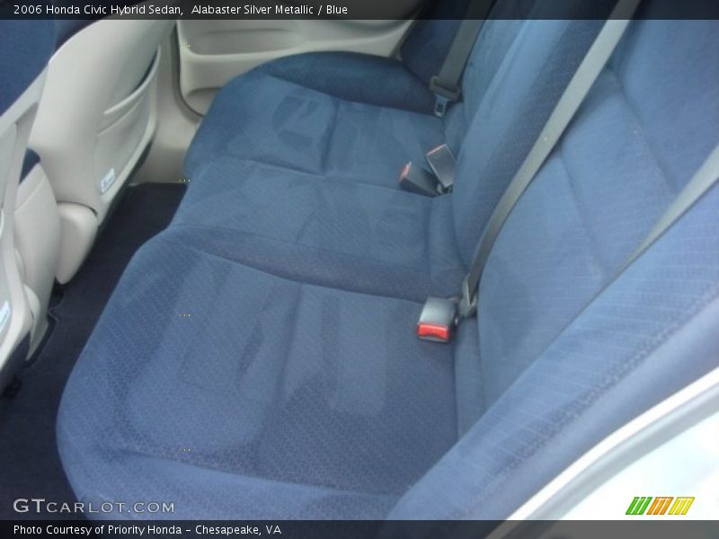 Rear Seat of 2006 Civic Hybrid Sedan