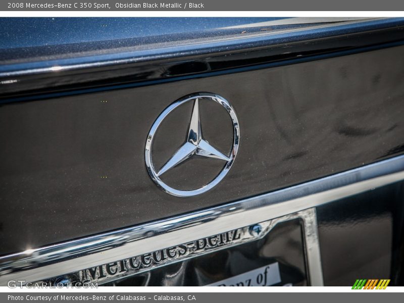 Obsidian Black Metallic / Black 2008 Mercedes-Benz C 350 Sport