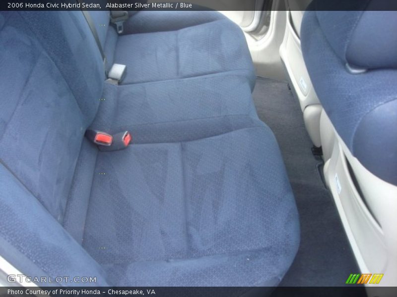 Alabaster Silver Metallic / Blue 2006 Honda Civic Hybrid Sedan