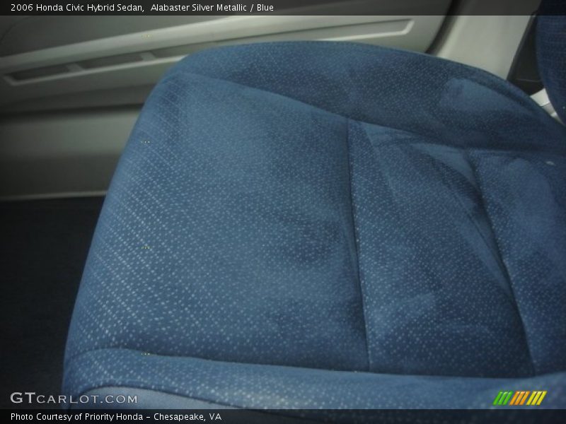 Alabaster Silver Metallic / Blue 2006 Honda Civic Hybrid Sedan