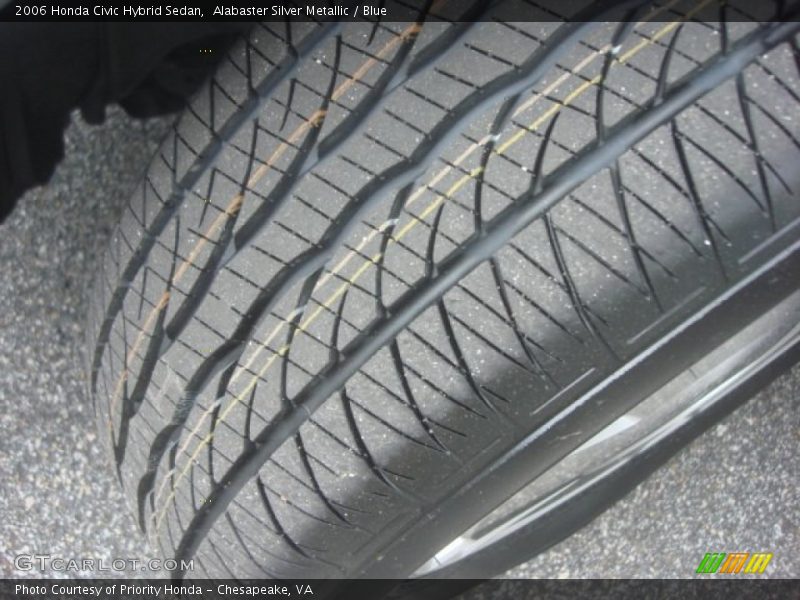 Alabaster Silver Metallic / Blue 2006 Honda Civic Hybrid Sedan