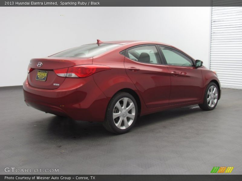 Sparkling Ruby / Black 2013 Hyundai Elantra Limited