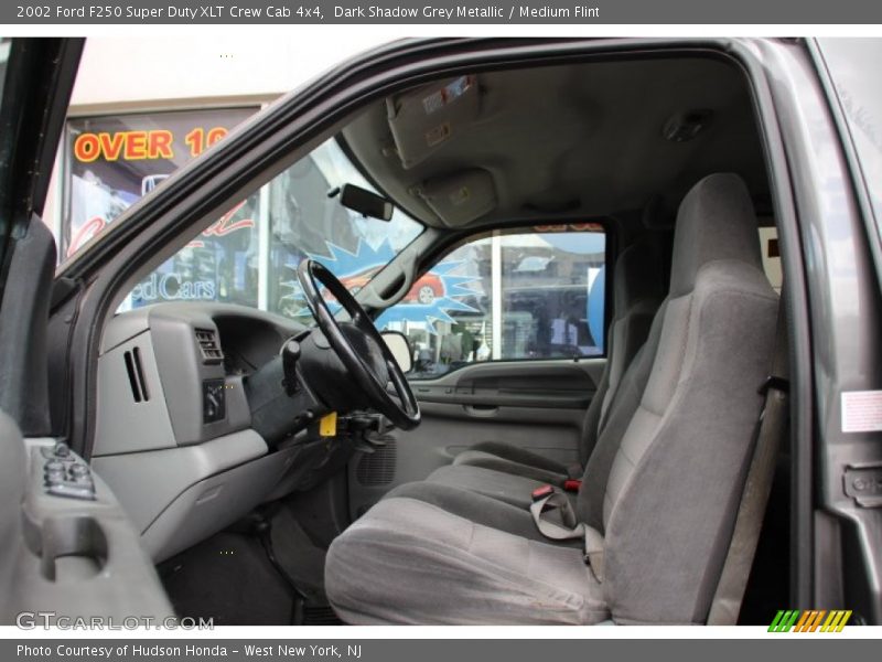 Dark Shadow Grey Metallic / Medium Flint 2002 Ford F250 Super Duty XLT Crew Cab 4x4