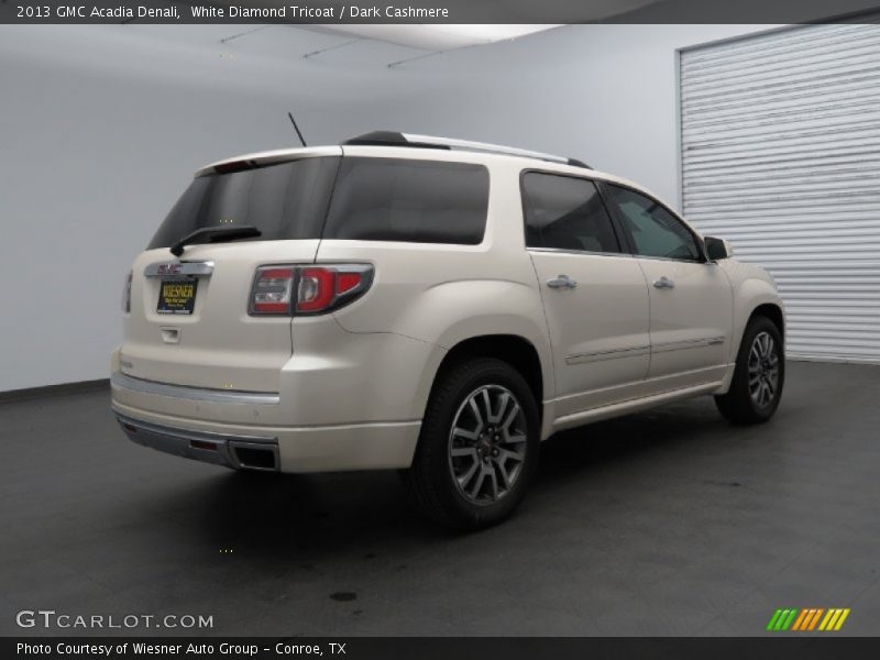 White Diamond Tricoat / Dark Cashmere 2013 GMC Acadia Denali