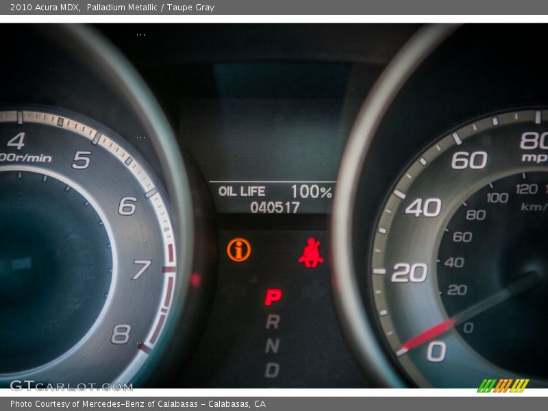 Palladium Metallic / Taupe Gray 2010 Acura MDX
