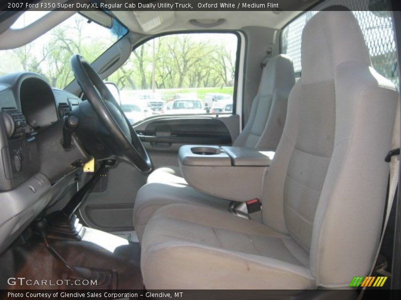 Oxford White / Medium Flint 2007 Ford F350 Super Duty XL Regular Cab Dually Utility Truck