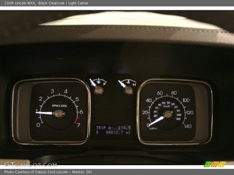 Black Clearcoat / Light Camel 2008 Lincoln MKX