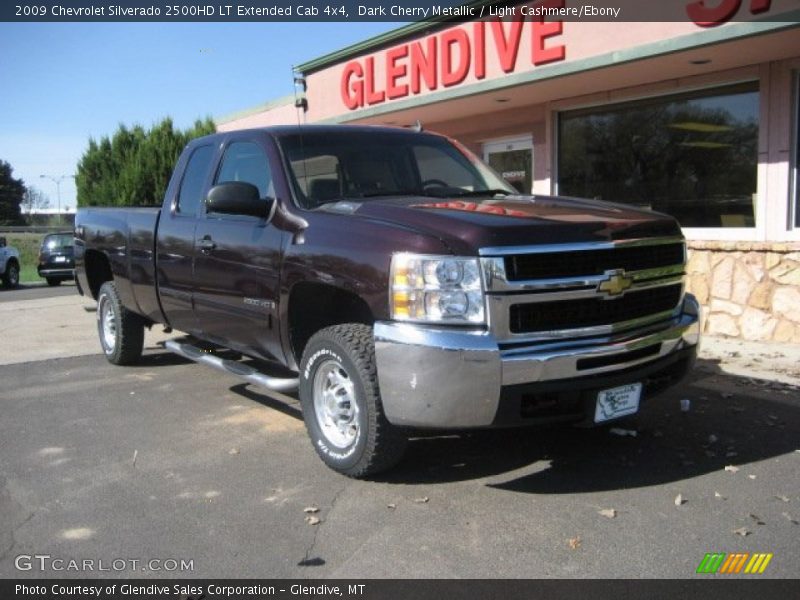 Dark Cherry Metallic / Light Cashmere/Ebony 2009 Chevrolet Silverado 2500HD LT Extended Cab 4x4