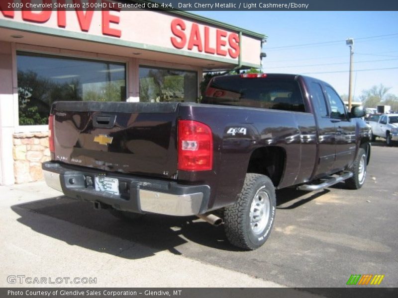Dark Cherry Metallic / Light Cashmere/Ebony 2009 Chevrolet Silverado 2500HD LT Extended Cab 4x4