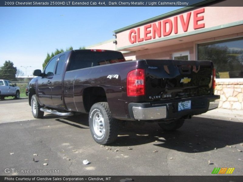 Dark Cherry Metallic / Light Cashmere/Ebony 2009 Chevrolet Silverado 2500HD LT Extended Cab 4x4
