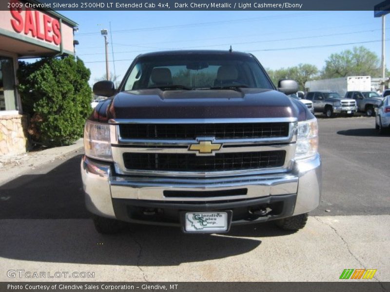 Dark Cherry Metallic / Light Cashmere/Ebony 2009 Chevrolet Silverado 2500HD LT Extended Cab 4x4