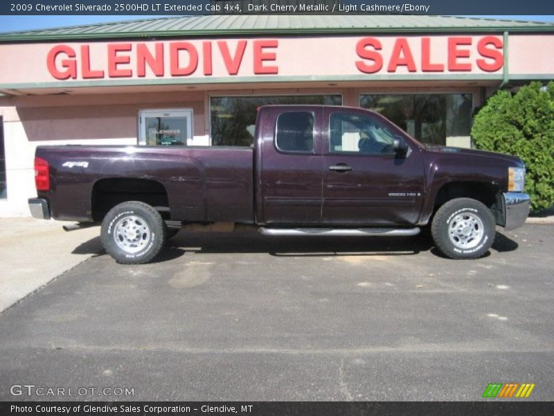 Dark Cherry Metallic / Light Cashmere/Ebony 2009 Chevrolet Silverado 2500HD LT Extended Cab 4x4
