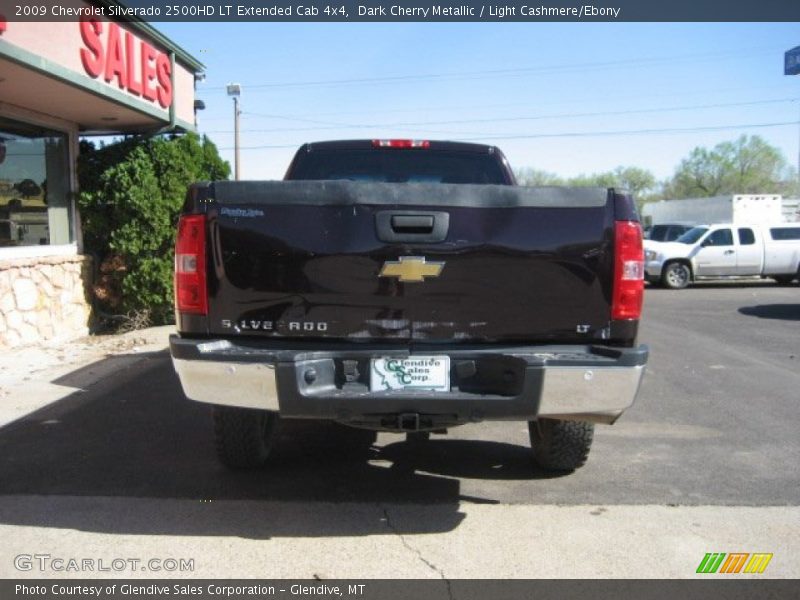 Dark Cherry Metallic / Light Cashmere/Ebony 2009 Chevrolet Silverado 2500HD LT Extended Cab 4x4
