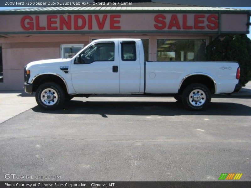 Oxford White / Camel 2008 Ford F250 Super Duty XL SuperCab 4x4