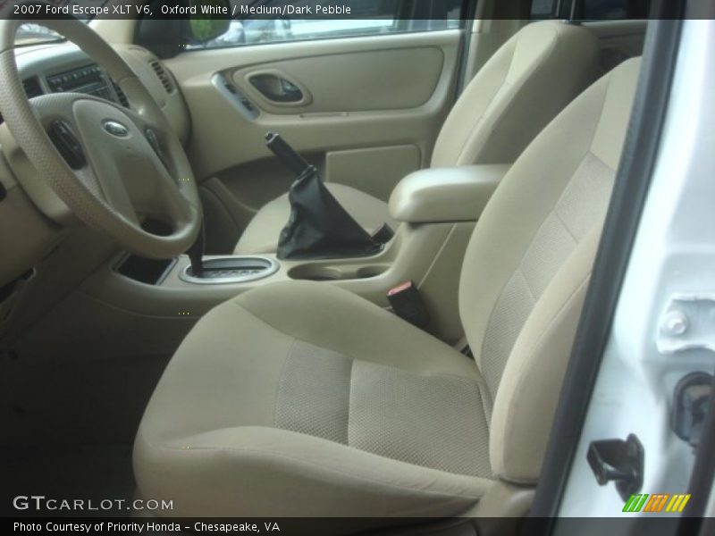 Oxford White / Medium/Dark Pebble 2007 Ford Escape XLT V6