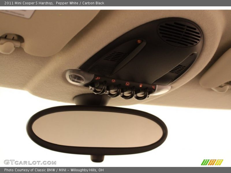 Pepper White / Carbon Black 2011 Mini Cooper S Hardtop