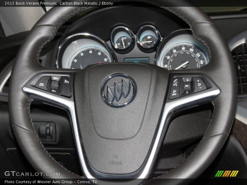 Carbon Black Metallic / Ebony 2013 Buick Verano Premium