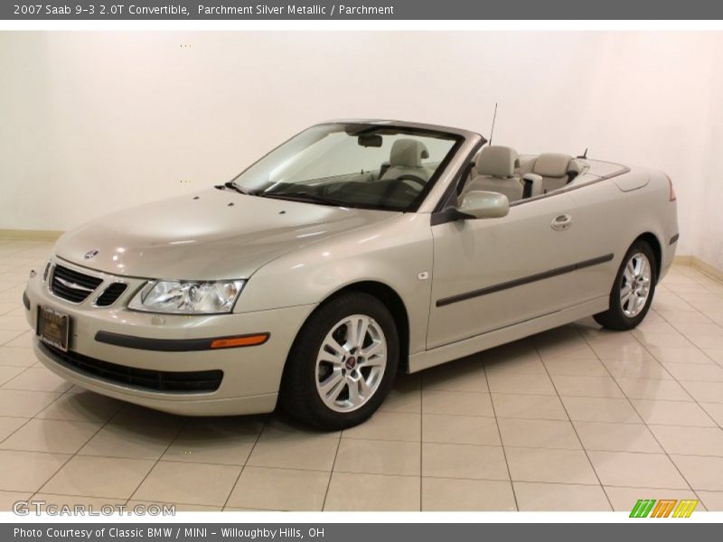 Parchment Silver Metallic / Parchment 2007 Saab 9-3 2.0T Convertible