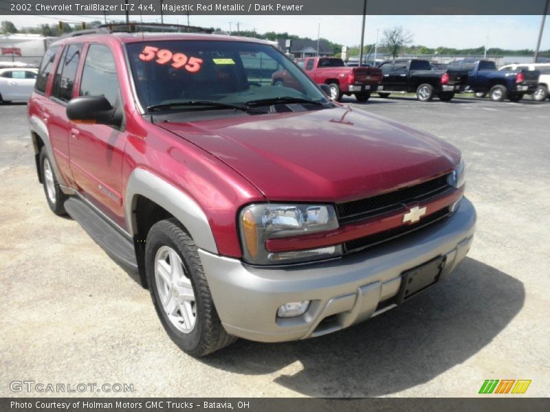 Majestic Red Metallic / Dark Pewter 2002 Chevrolet TrailBlazer LTZ 4x4