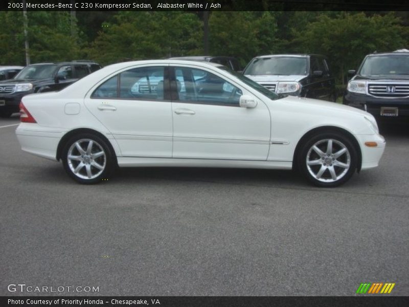 Alabaster White / Ash 2003 Mercedes-Benz C 230 Kompressor Sedan