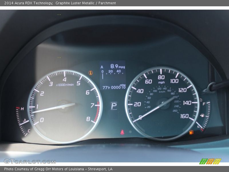 Graphite Luster Metallic / Parchment 2014 Acura RDX Technology