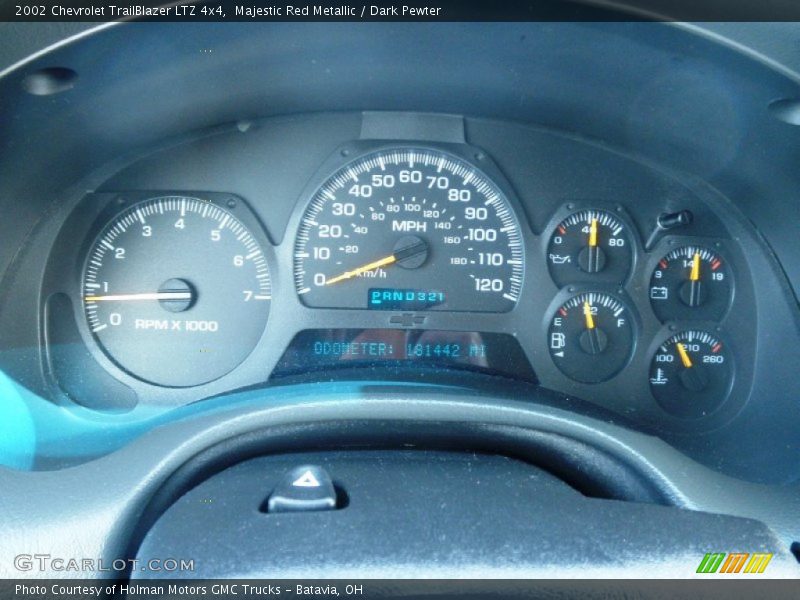 Majestic Red Metallic / Dark Pewter 2002 Chevrolet TrailBlazer LTZ 4x4