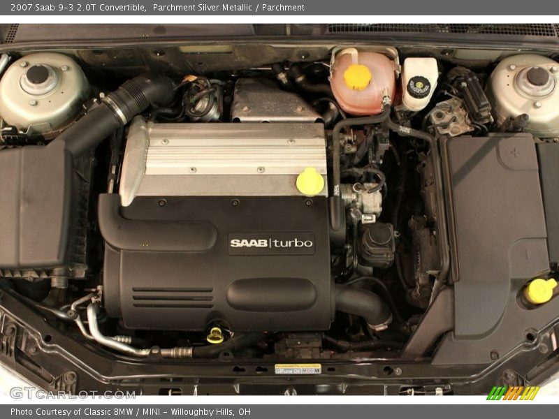 Parchment Silver Metallic / Parchment 2007 Saab 9-3 2.0T Convertible