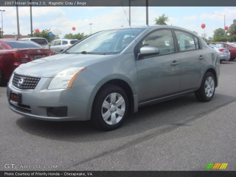 Magnetic Gray / Beige 2007 Nissan Sentra 2.0