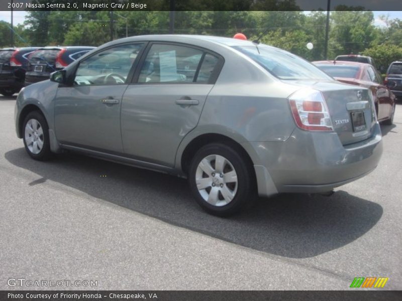 Magnetic Gray / Beige 2007 Nissan Sentra 2.0