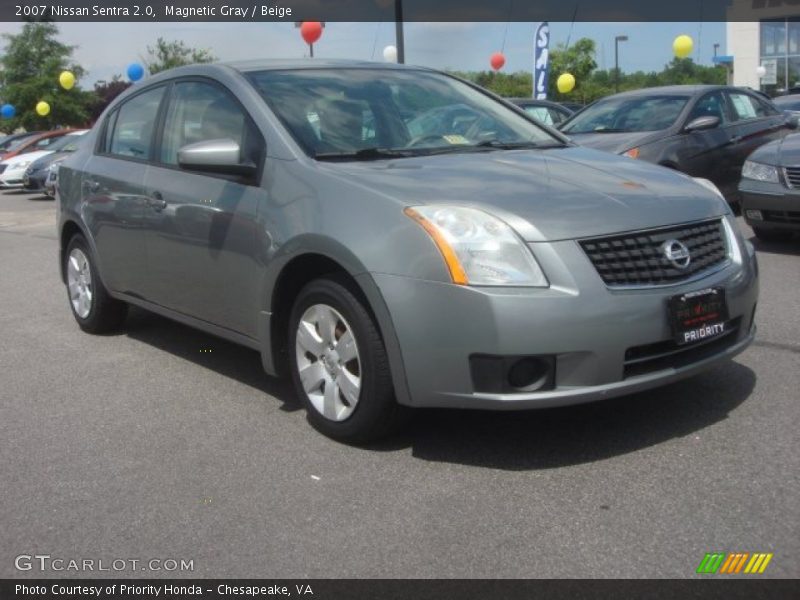 Magnetic Gray / Beige 2007 Nissan Sentra 2.0