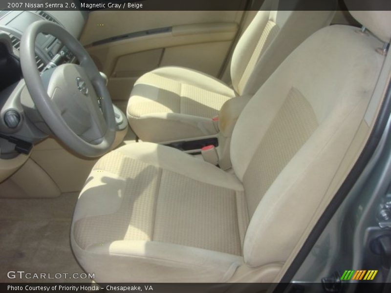 Magnetic Gray / Beige 2007 Nissan Sentra 2.0