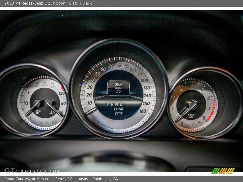 Black / Black 2013 Mercedes-Benz C 250 Sport