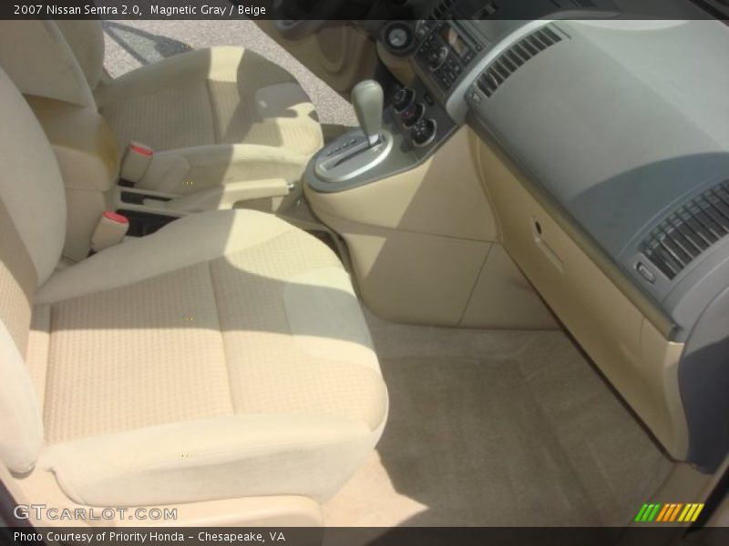 Magnetic Gray / Beige 2007 Nissan Sentra 2.0