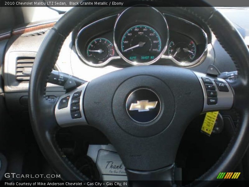 Black Granite Metallic / Ebony 2010 Chevrolet Malibu LTZ Sedan