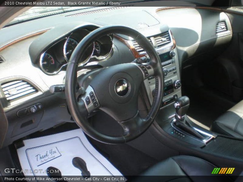 Black Granite Metallic / Ebony 2010 Chevrolet Malibu LTZ Sedan