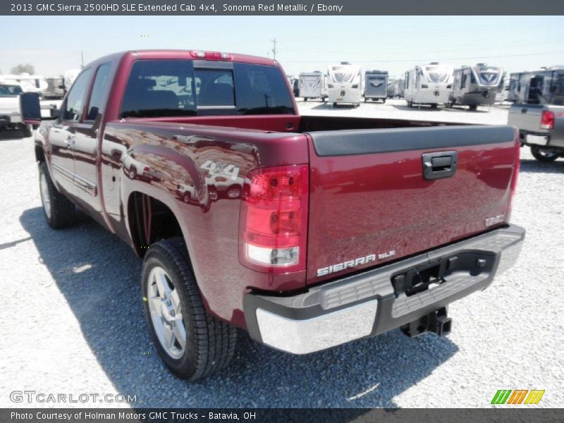 Sonoma Red Metallic / Ebony 2013 GMC Sierra 2500HD SLE Extended Cab 4x4