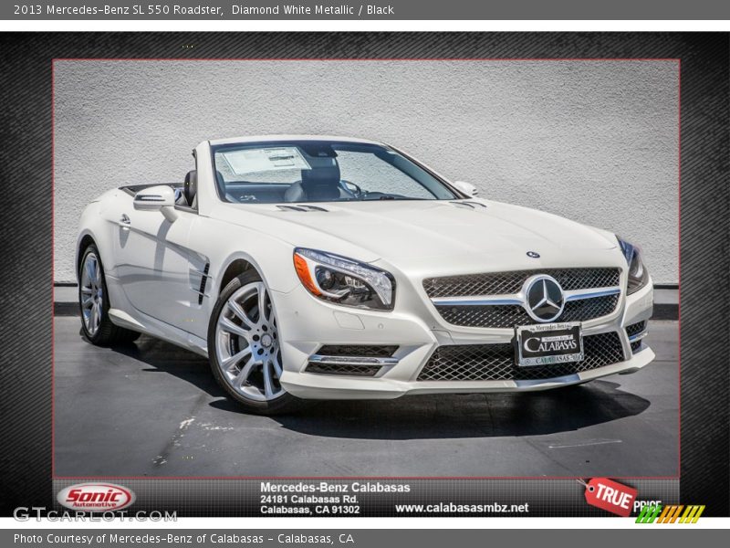 Diamond White Metallic / Black 2013 Mercedes-Benz SL 550 Roadster