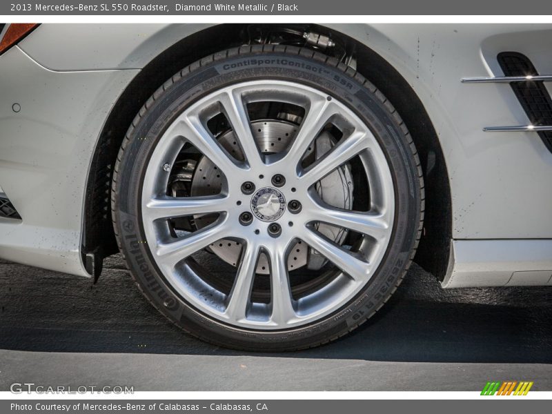 Diamond White Metallic / Black 2013 Mercedes-Benz SL 550 Roadster