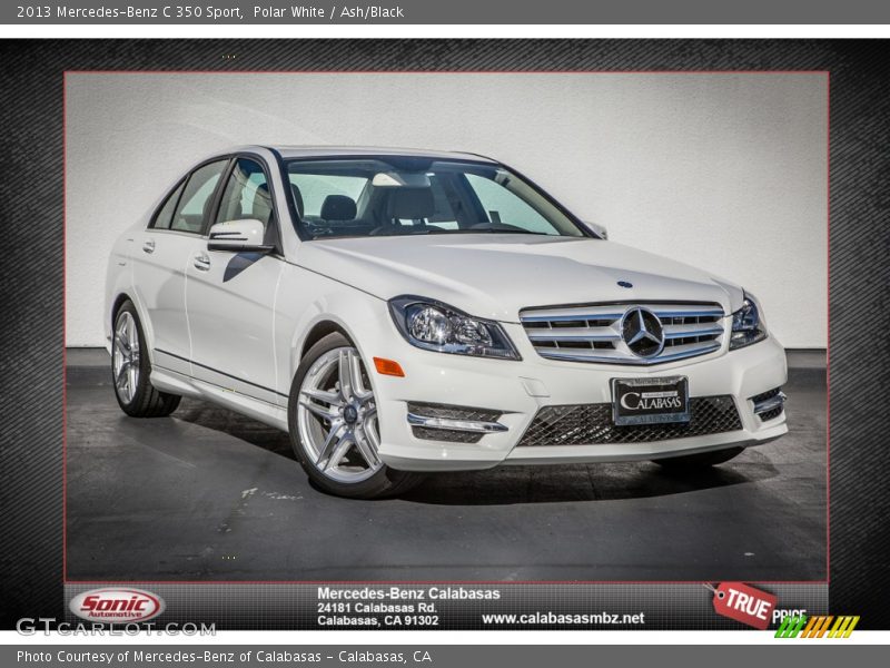 Polar White / Ash/Black 2013 Mercedes-Benz C 350 Sport